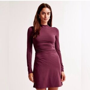 Abercrombie & Fitch Maroon Fit to Flatter Mini Dress
